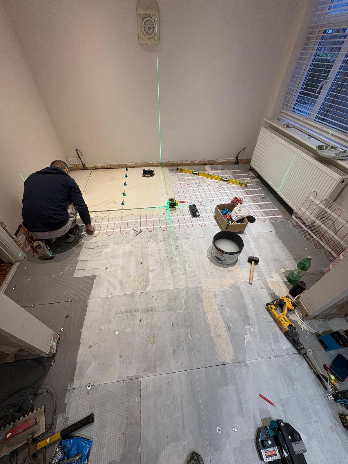 Flooring project in Manchester